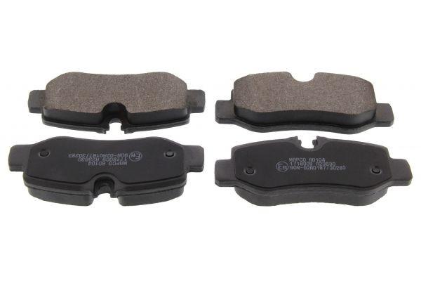 Rear disc brake pad set (6701), Mercedes-Benz